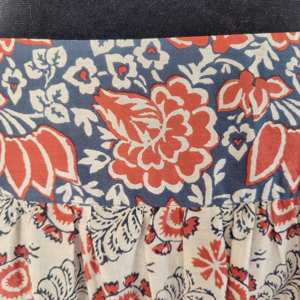 🌻Sundance tiered boho cotton maxi skirt.Floral print Sz 12 excellent condition - Picture 7 of 13